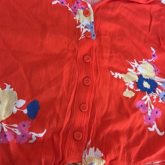Mod Cloth Floral Crop Top | SIZE XS - Picture 5 of 8